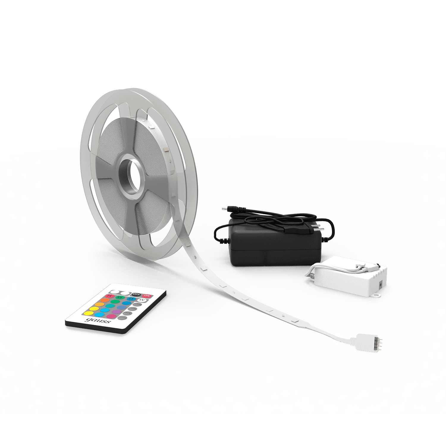 Gauss Лента Basic в комплекте 12V 6W/m 390lm/m RGB IP20 LED 5m 1/50 BT012 — миниатюра 5