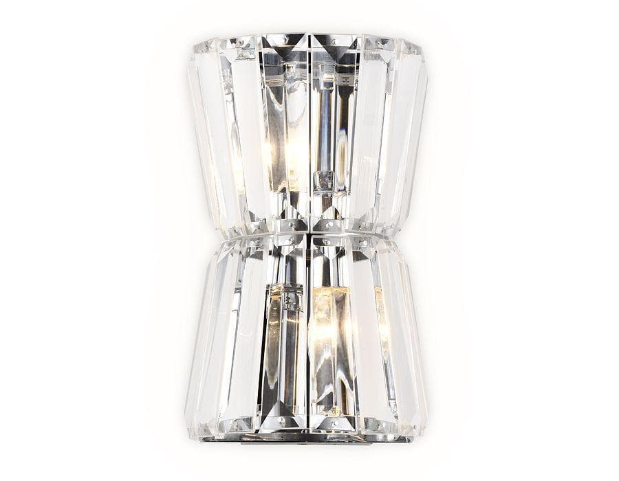 Ambrella Светильник настенный TR5217/2 СН/CL хром/прозрачный E14/2 max 40W 245*150*110 — миниатюра 1