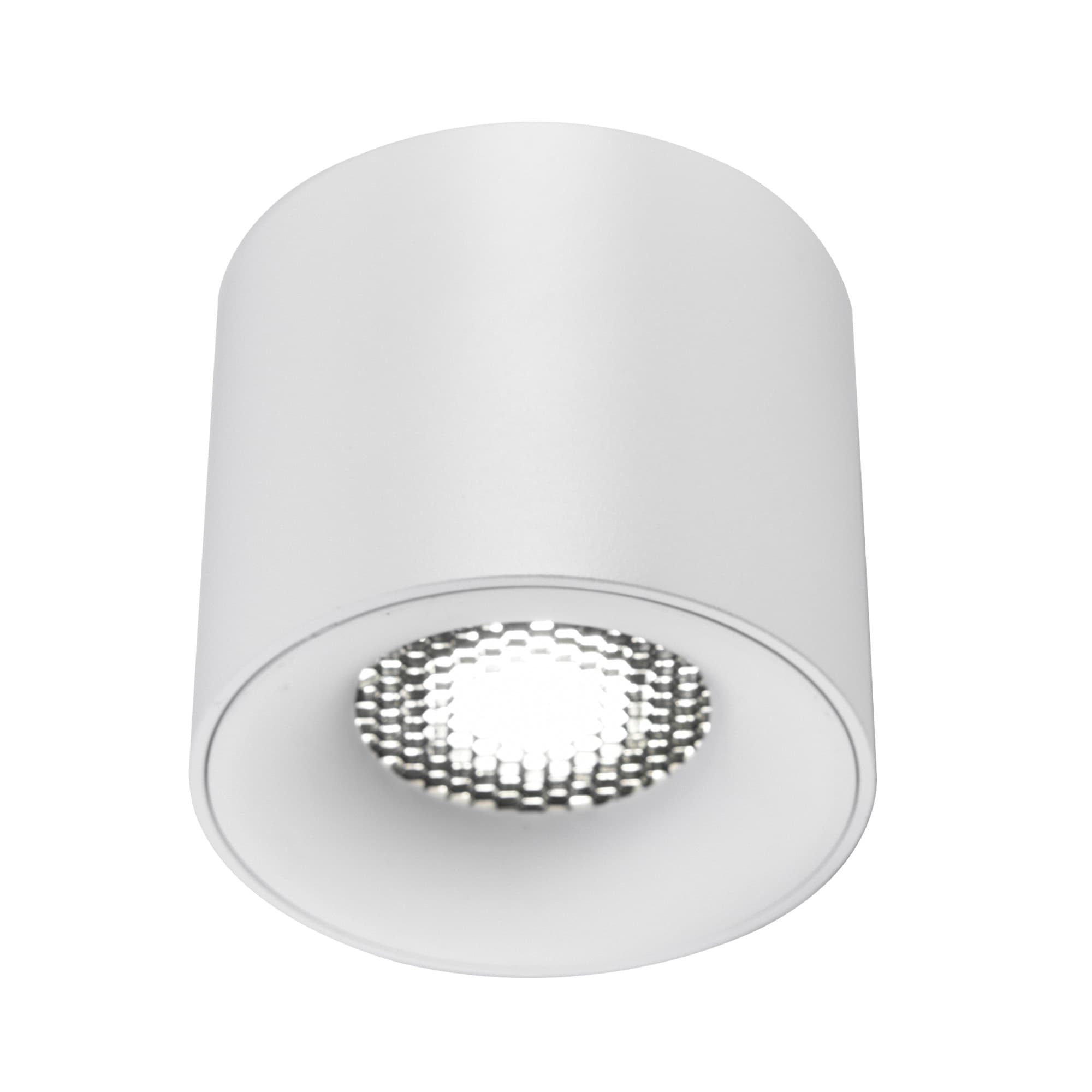 ST LUCE ST761.533.10 Светильник потолочный белый LED 1*10W 3000K 530Lm Ra 36° IP20 D80xH70 170-240VV