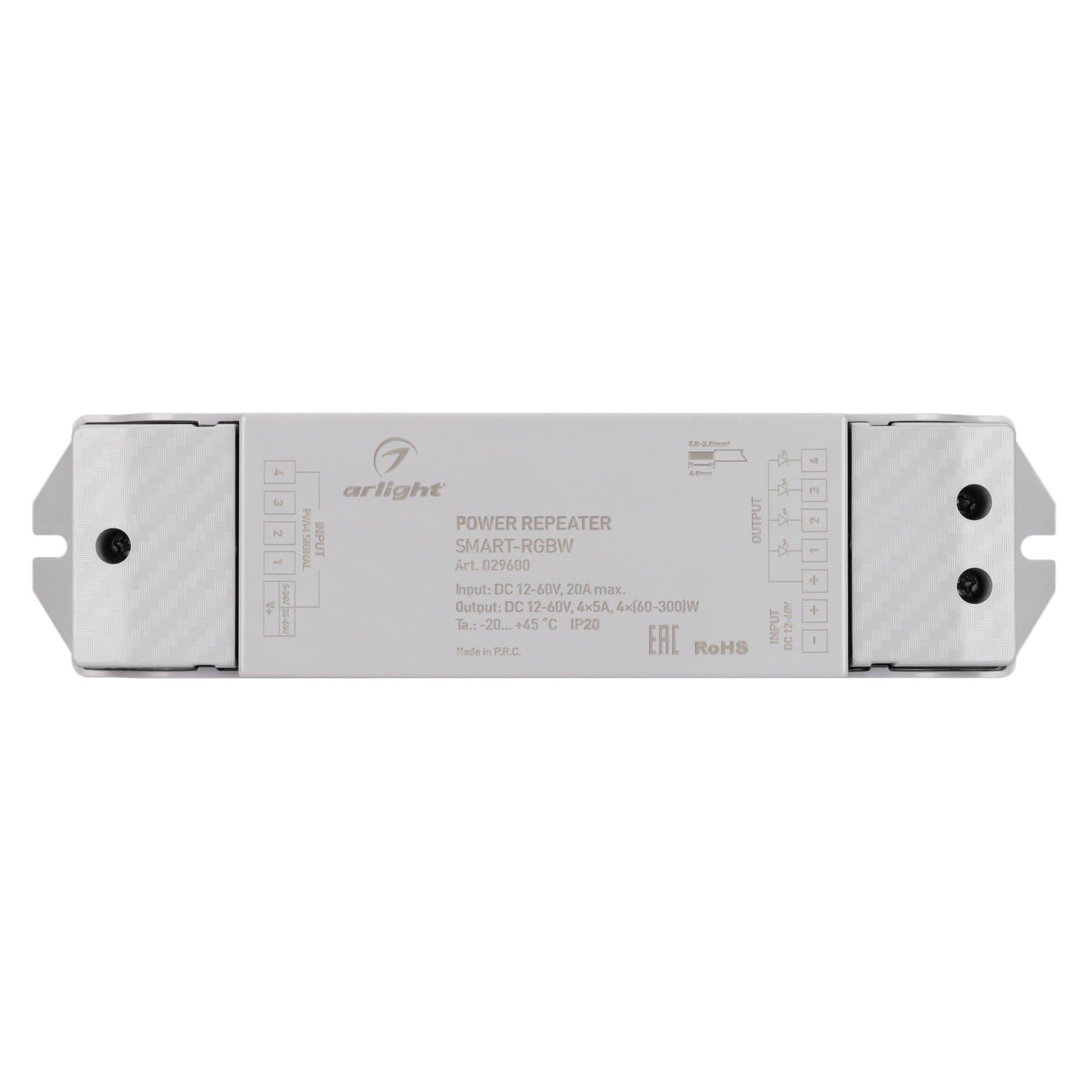 Arlight Усилитель SMART-RGBW (12-60V, 4x5A) (-) 029600 — миниатюра 3