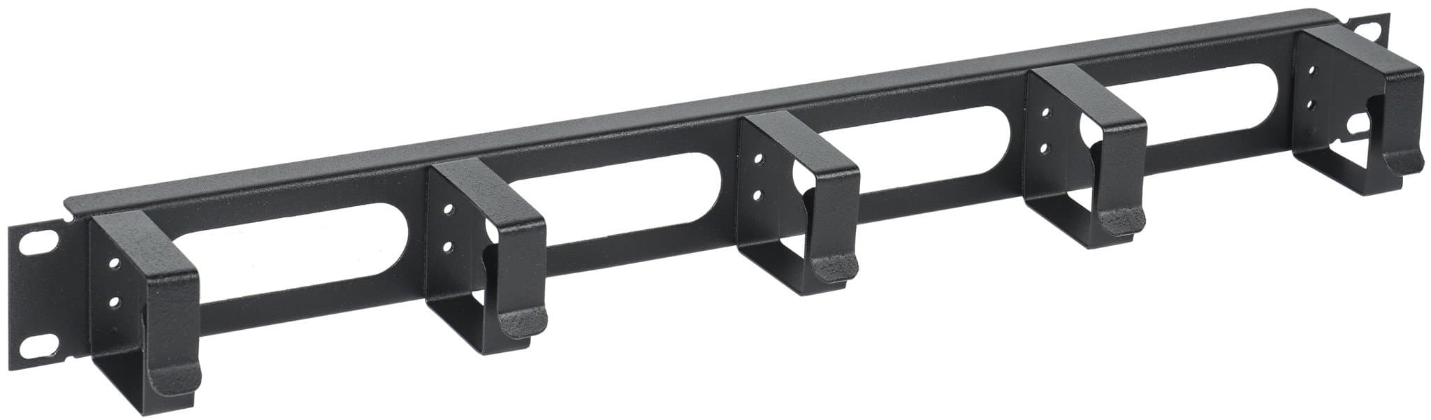 IEK ITK Кабельный органайзер 19" 1U, 5 колец, черный CO05-1M5RM