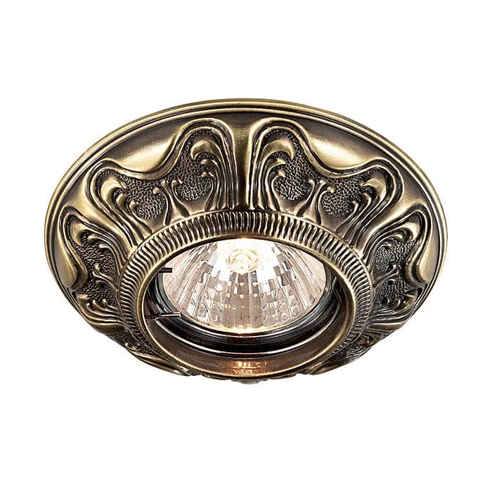 Novotech 369852 NT14 128 бронза Встраиваемый светильник IP20 GX5.3 50W 12V VINTAGE