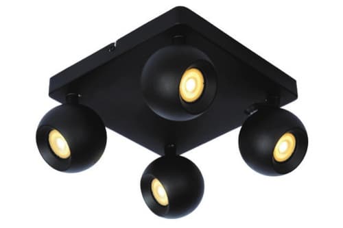 Lucide FAVORI Прожектор потолочный 4xGU10 Black 09932/04/30