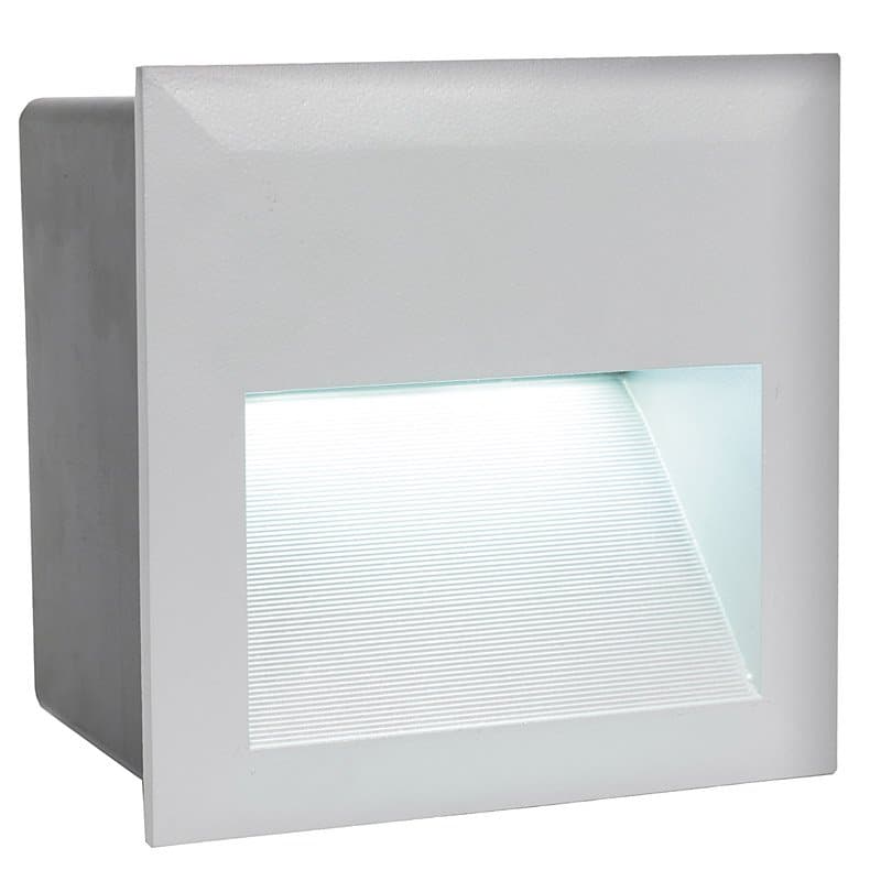 Eglo Светильник LED уличный встраиваемый ZIMBA-LED, 3,7W (LED), 140х140, ET 95, IP65, литой алюминий, серебряный 95235