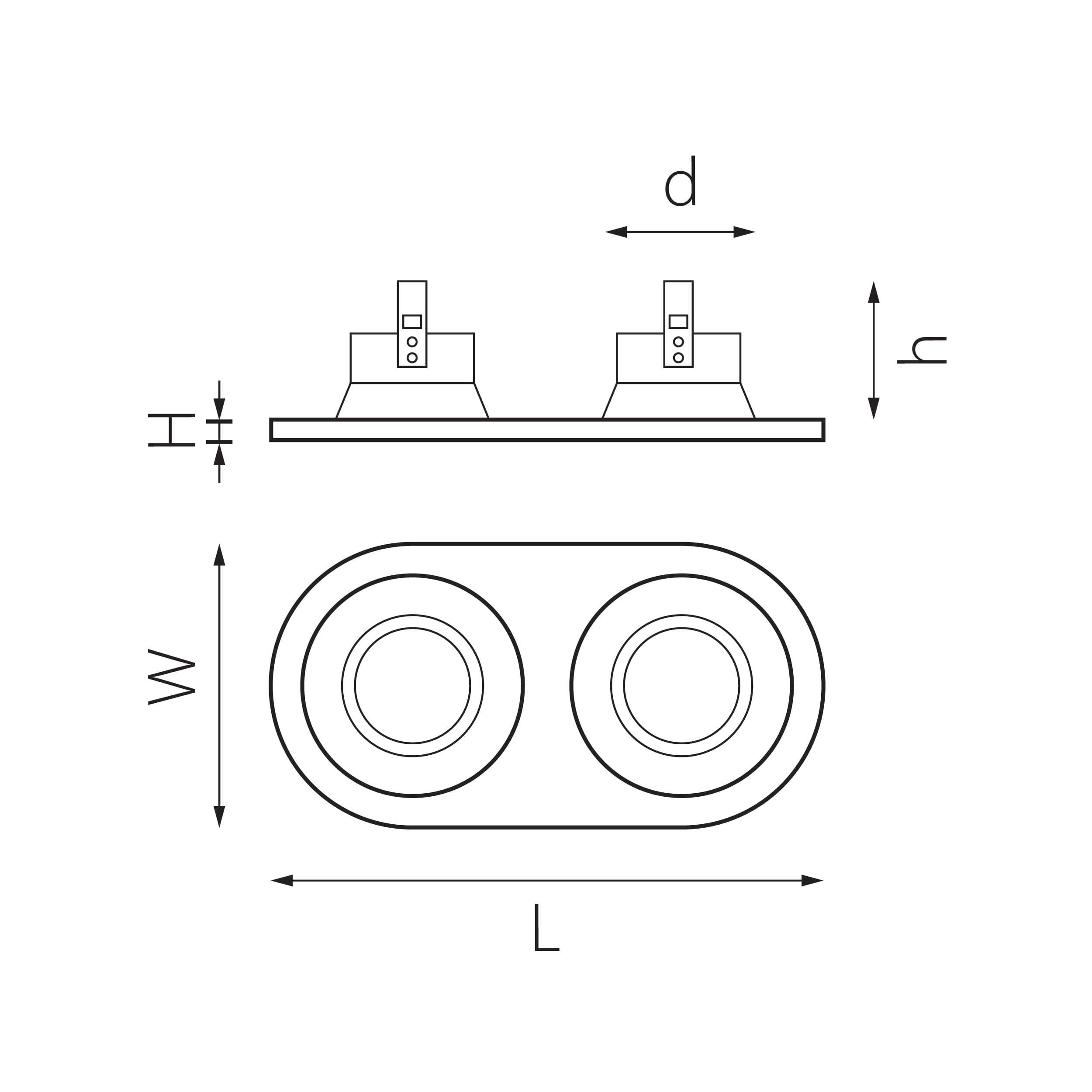 Lightstar Комплект из светильников и рамки DOMINO Domino Lightstar D6570707 — миниатюра 2
