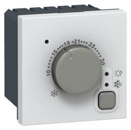 Legrand Mosaic Белый Электронный термостат от 5 до 30°C 2 модуля 076720 — миниатюра 2
