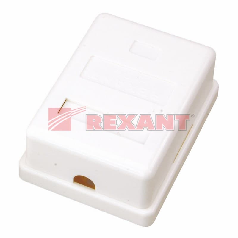 Розетка компьютерная 1-порт RJ-45(8P8C) категория 5e, внешняя Rexant 03-0121 — миниатюра 2
