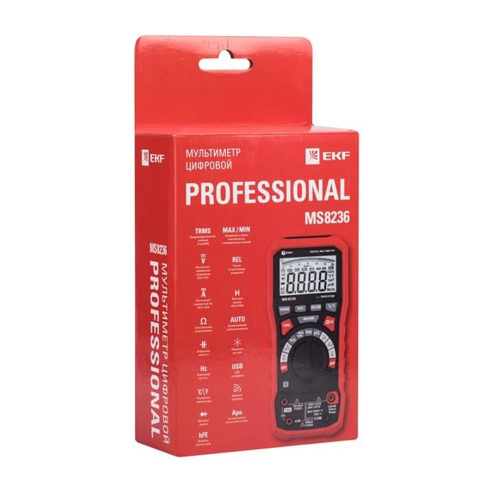 EKF Averes Мультиметр цифровой MS8236 Professional — миниатюра 2