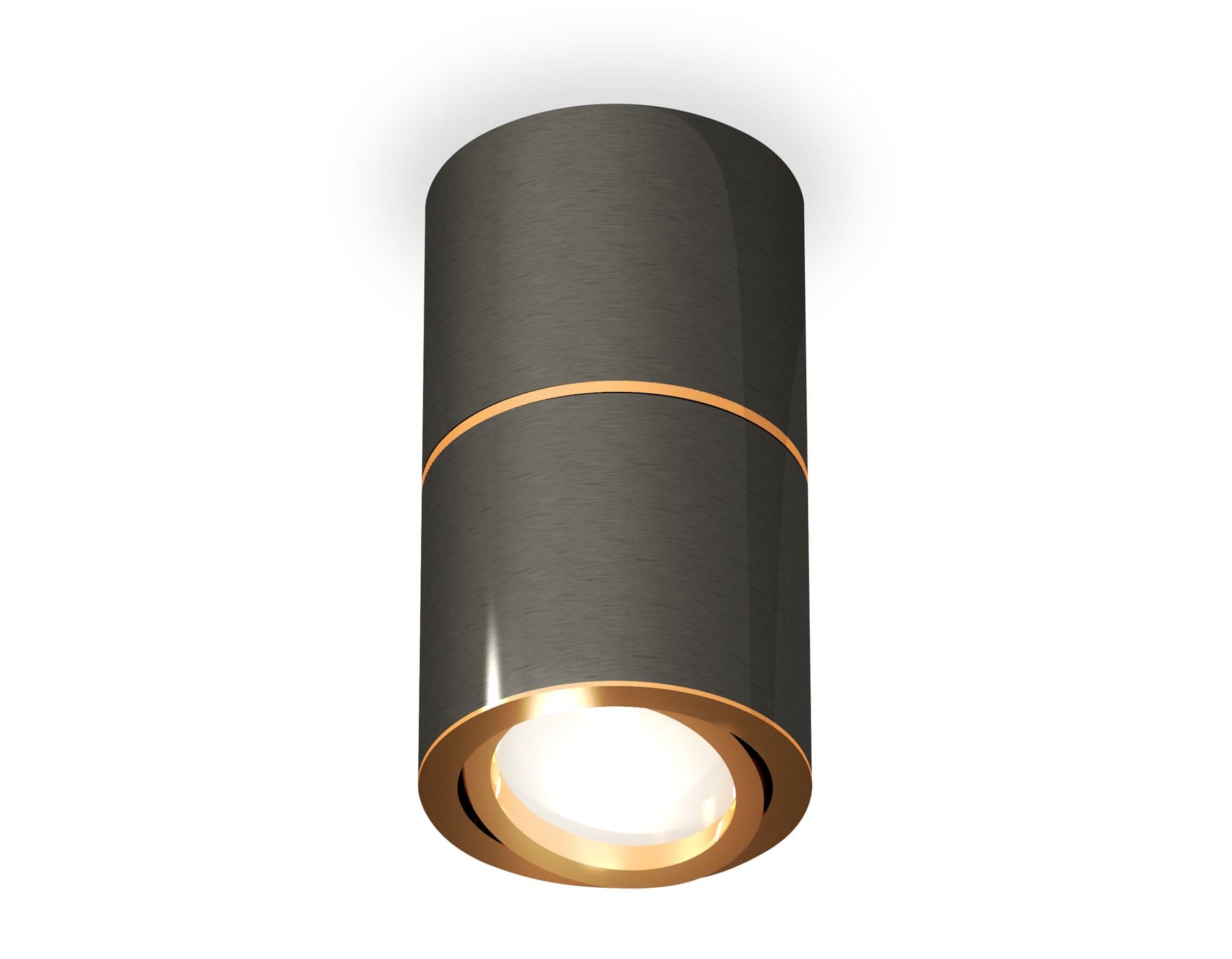 Ambrella Комплект накладного поворотного светильника XS7403080 DCH/PYG черный хром/золото желтое полированное MR16 GU5.3 (C7403, A2072, C7403, N7004) — миниатюра 1