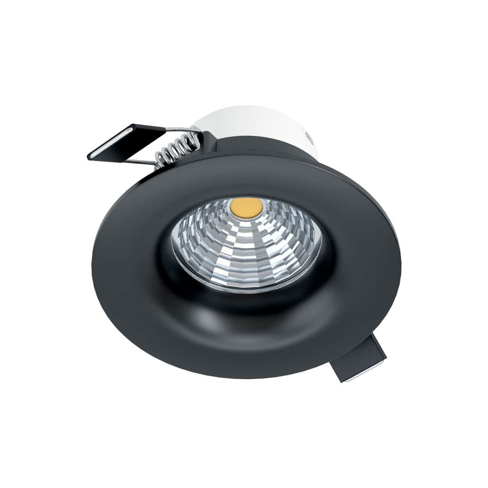 Eglo 98607 Cветодиодный встраиваемый светильник SALICETO димм., 6W(LED), 88, 380lm, 3000K, алюминий, черный