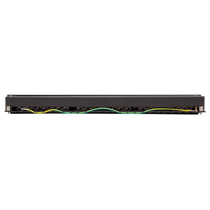 EKF Патч-панель TERACOM CS 19'' Cat.6 1U полный экран STP 24 порта RJ-45 Dual IDC с органайзером — миниатюра 4