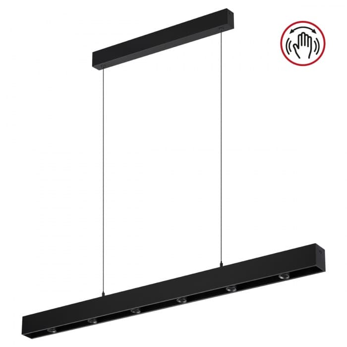 Novotech 359305 OVER NT24 000 черный Светильник подвесной диммируемый со сменой цв.температуры (сенсор) IP20 LED 15W/30W 4000К/2700,4000,6000K 220-240