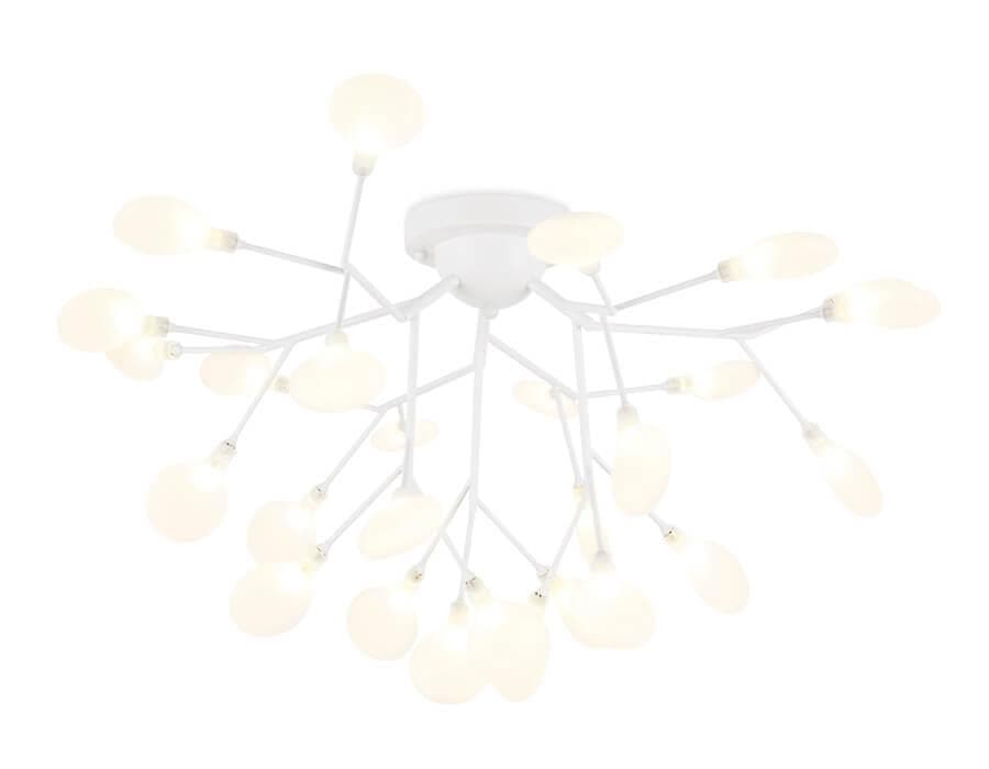 Ambrella Потолочная люстра TR3011/27 WH/FR белый/матовый G4*27 max 20W D730*430 (лампы LED G4 1.5W 4200K в комплекте) — миниатюра 1