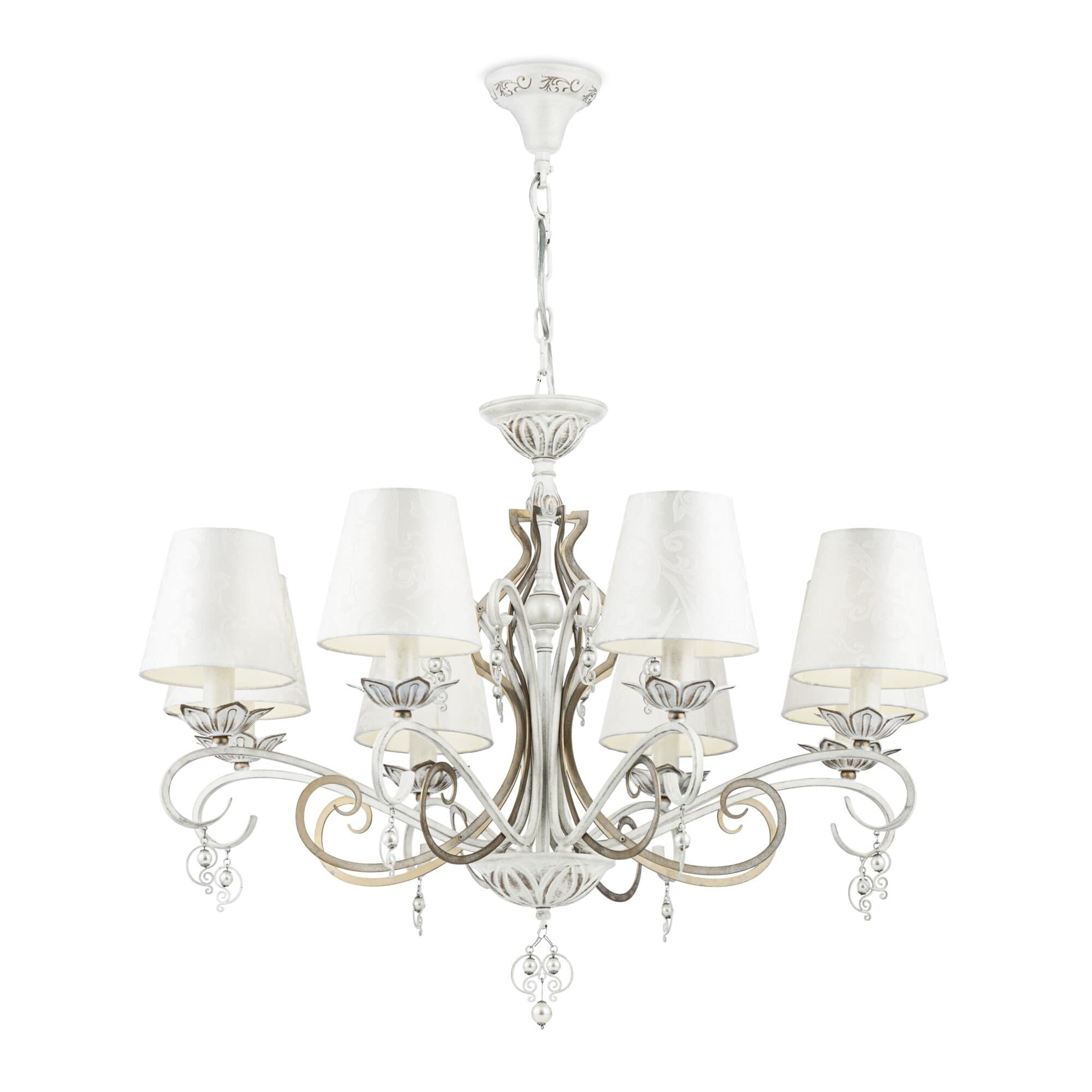 Maytoni Elegant Monile Белый с Золотом Люстра 8xE14 40W ARM004-08-W — миниатюра 3