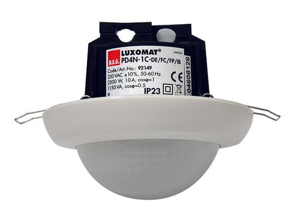 BEG Белый Датчик движения потолочный 360°, диаметр действия 24м IP23 92149 — миниатюра 1