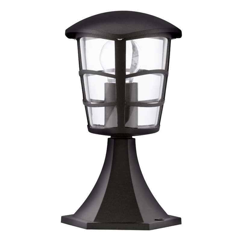 Eglo Уличный светильник напольный ALORIA, 1х60W (E27), H300, алюминий, черный/пластик прозрачный 93099