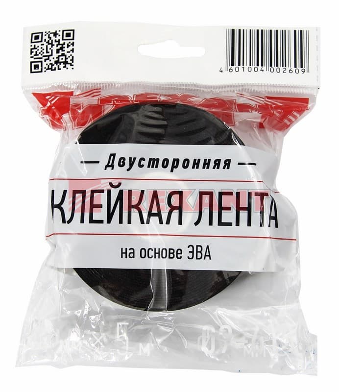 Двухсторонний скотч, зеленого цвета на черной вспененной ЭВА основе, 30мм, 5метров Rexant 09-6130 — миниатюра 2