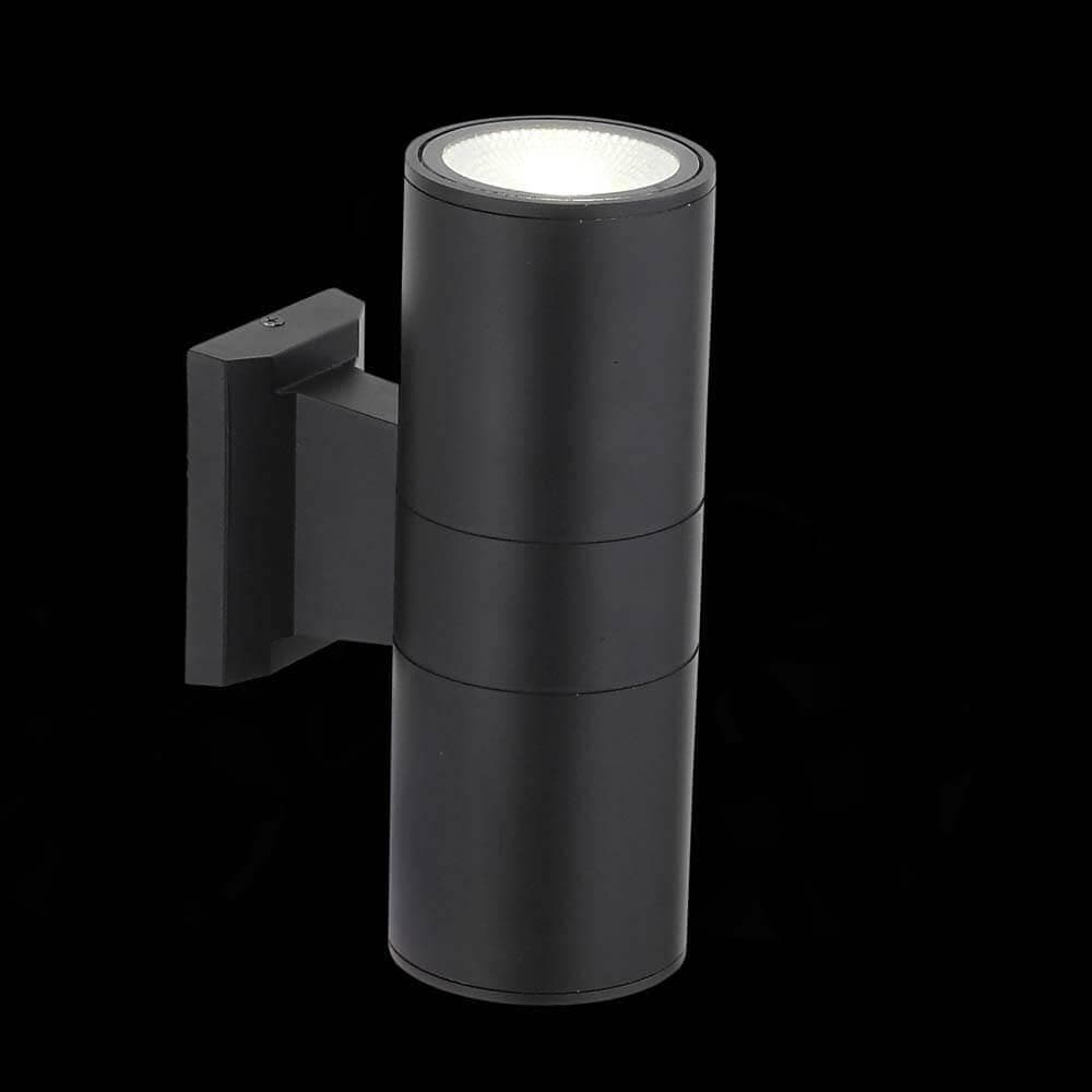 ST LUCE SL074.401.02 Светильник уличный настенный  Черный/Черный LED 2*8W — миниатюра 2