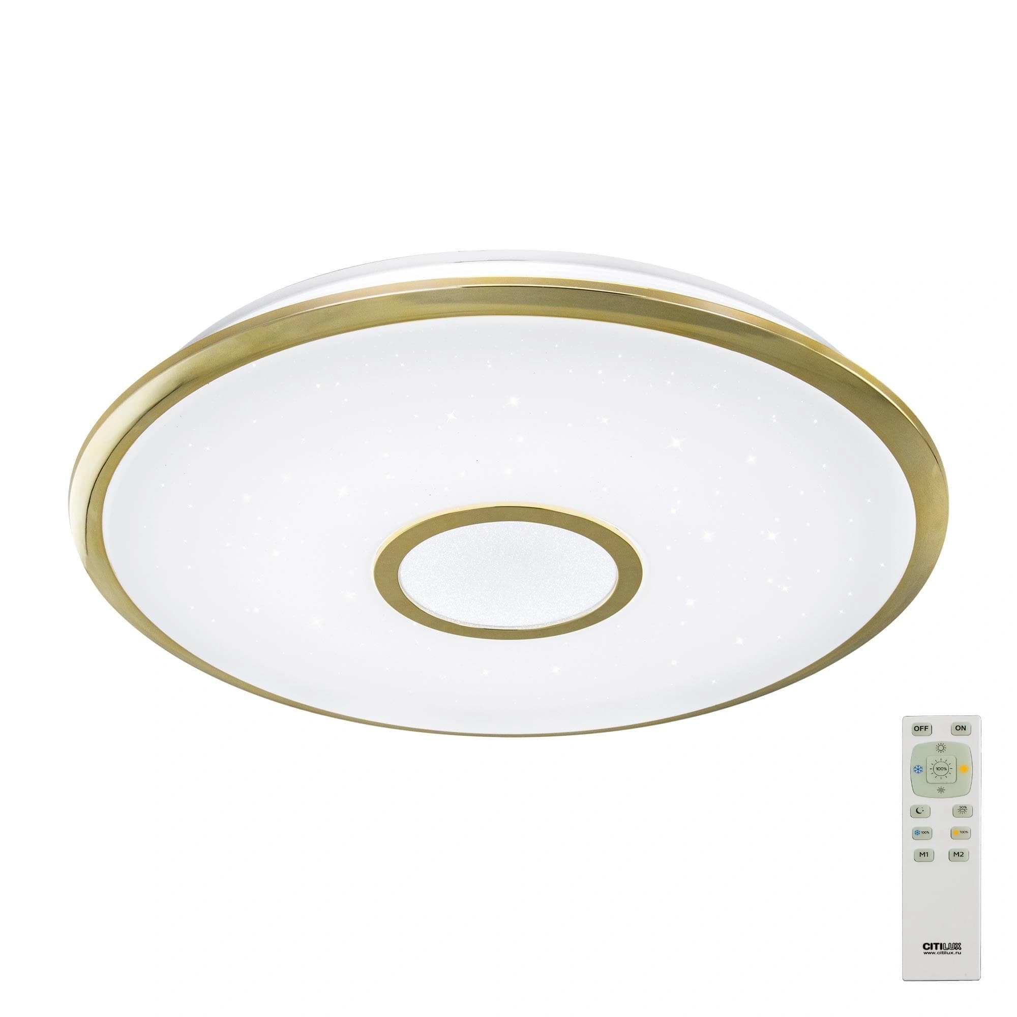 Citilux CL70362R СтарЛайт Золото Светодиод.Светильник с пультом