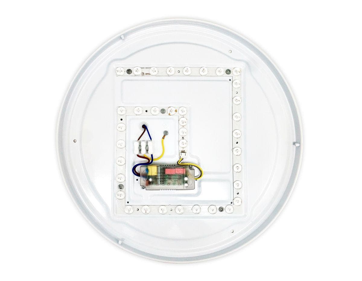 Ambrella Потолочный светодиодный светильник с пультом FF49 WH белый 48W 3000K/4200K/6400K D400*75 (ПДУ ИК) — миниатюра 2