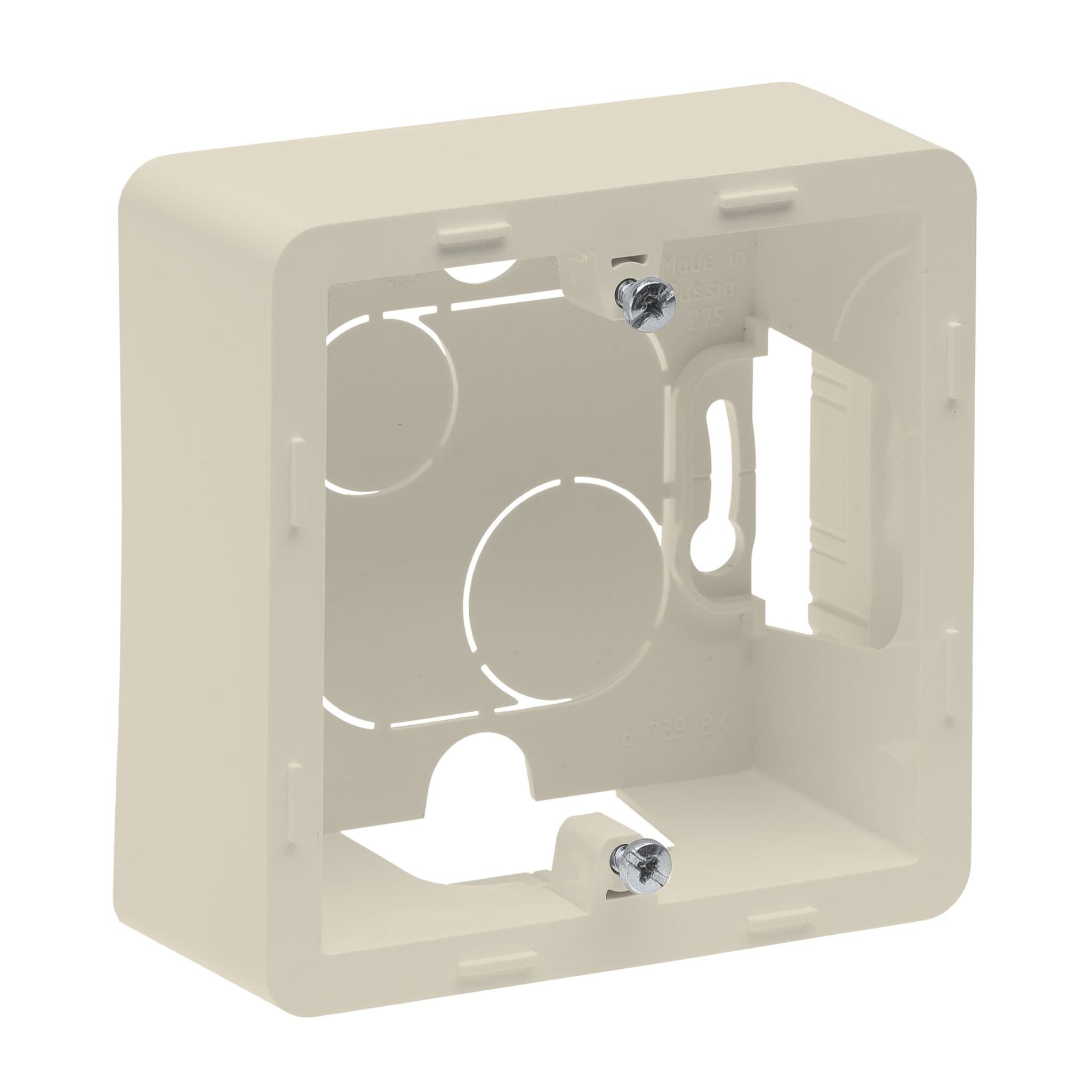 Legrand INSPIRIA Слоновая кость Коробка накладного монтажа - 1 пост 673981 — миниатюра 2