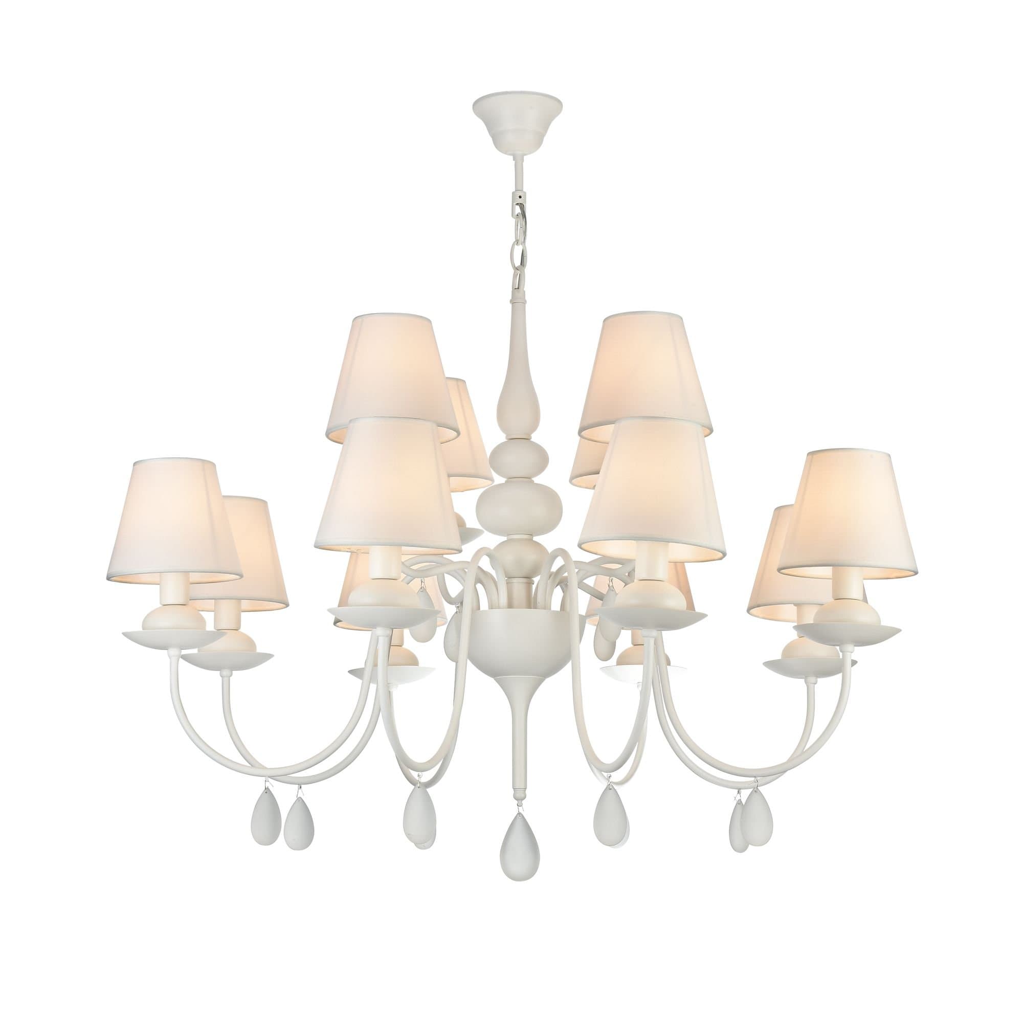Freya Modern Eliza Белый Люстра E14 40W FR5756-PL-12-W — миниатюра 2