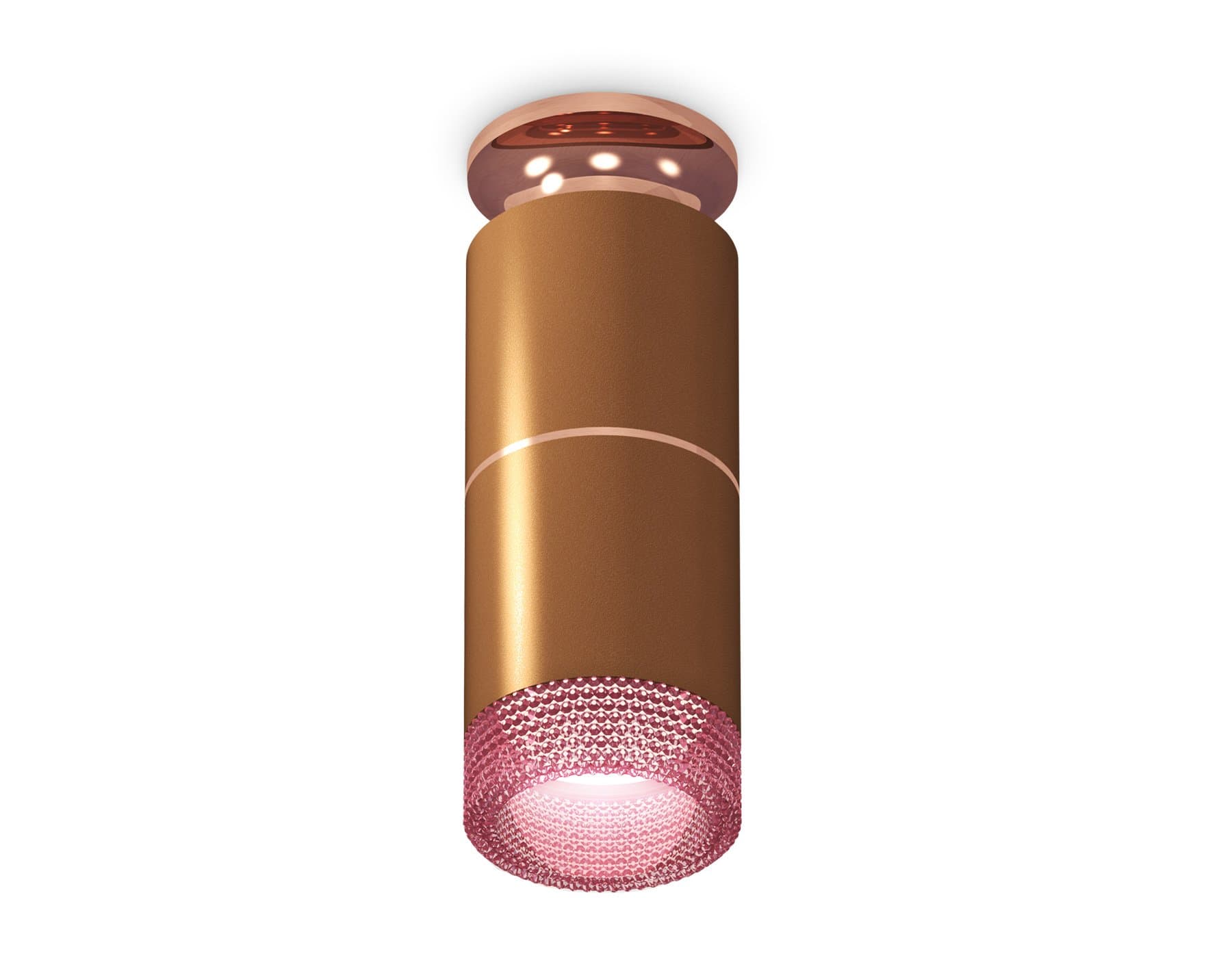 Ambrella Комплект накладного светильника XS6304211 SCF/PPG/PI кофе песок/золото розовое полированное/розовый MR16 GU5.3 (N6906, C6304, A2063, N6152) — миниатюра 1
