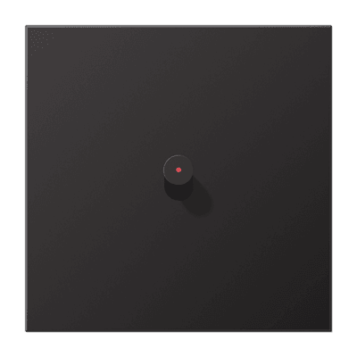JUNG Центральная плата, 1 пост, 1 тумблер, конус c окошком металл Dark серия LS AL12-0KODK01