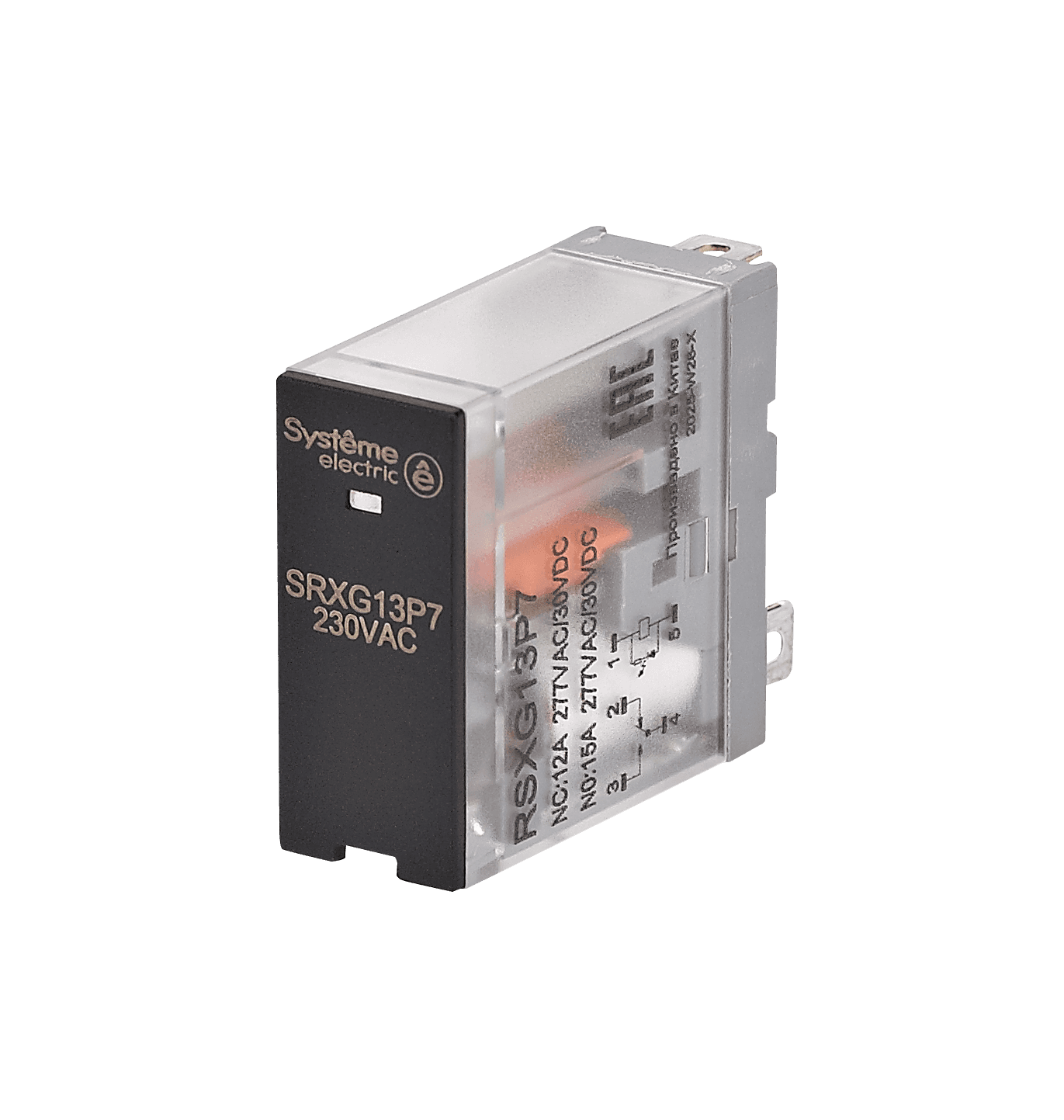 Systeme Electric Реле 12A 1CO 230VAC LED