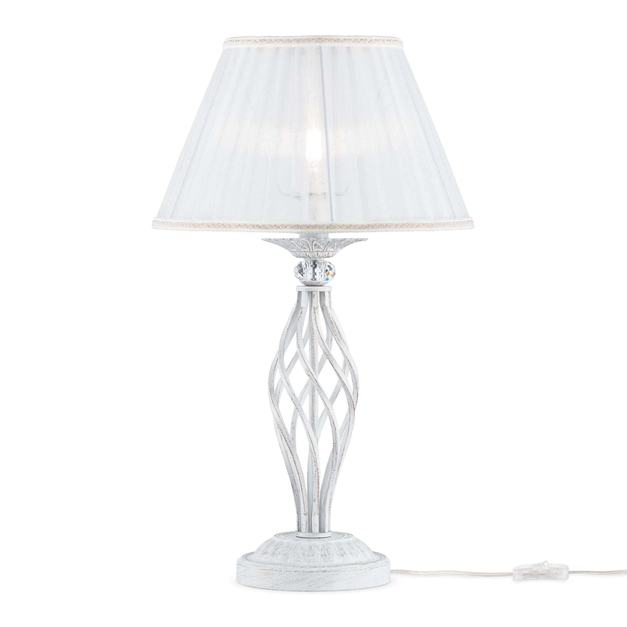 Maytoni Elegant Grace Белый с Золотом Настольная лампа 1xE14 40W ARM247-00-G — миниатюра 8