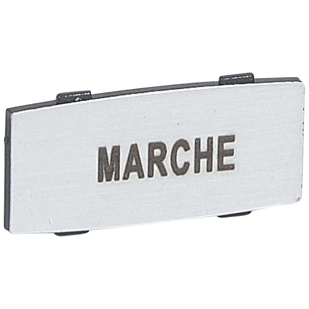 Legrand Osmoz вставк. узкая алюм. "MARCHE" надпись 024333