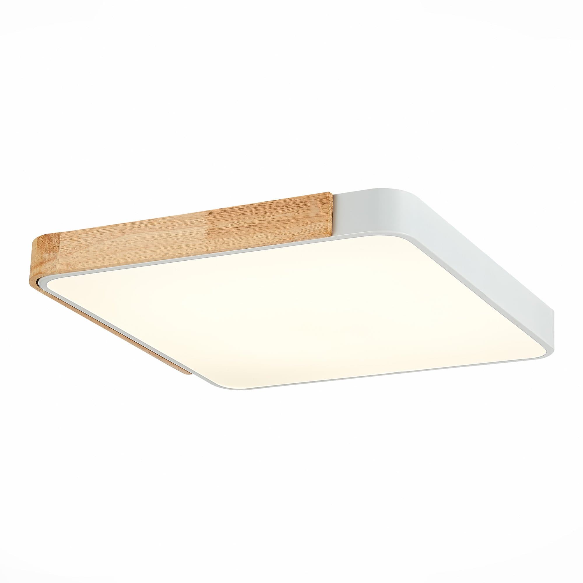 Evoluce SLE201252-01 Светильник потолочный Белый, Светлое дерево/Белый LED 1*42W 3000K/4000K/6000K