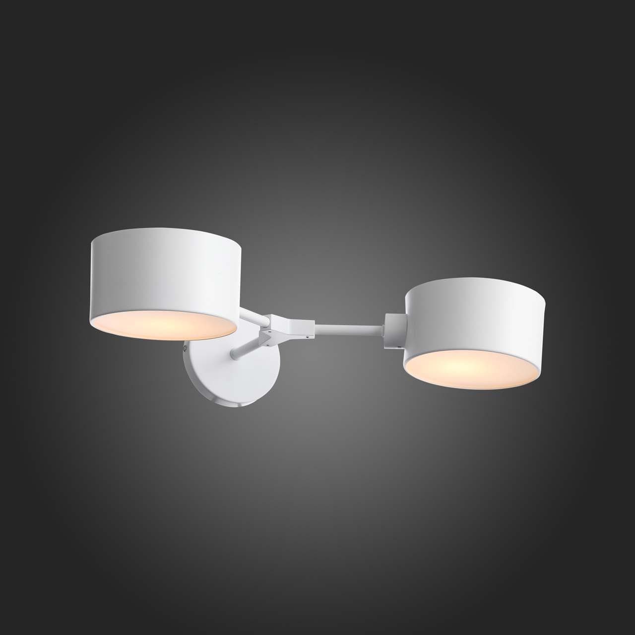 Evoluce SLE183501-02 Светильник настенный Белый/Белый E14 2*60W — миниатюра 4
