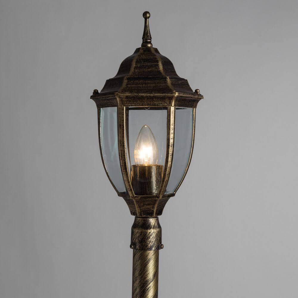 Arte Lamp Pegasus Коричневый/Прозрачный Светильник уличный наземный 1x60W 1xE27 A3151PA-1BN — миниатюра 3
