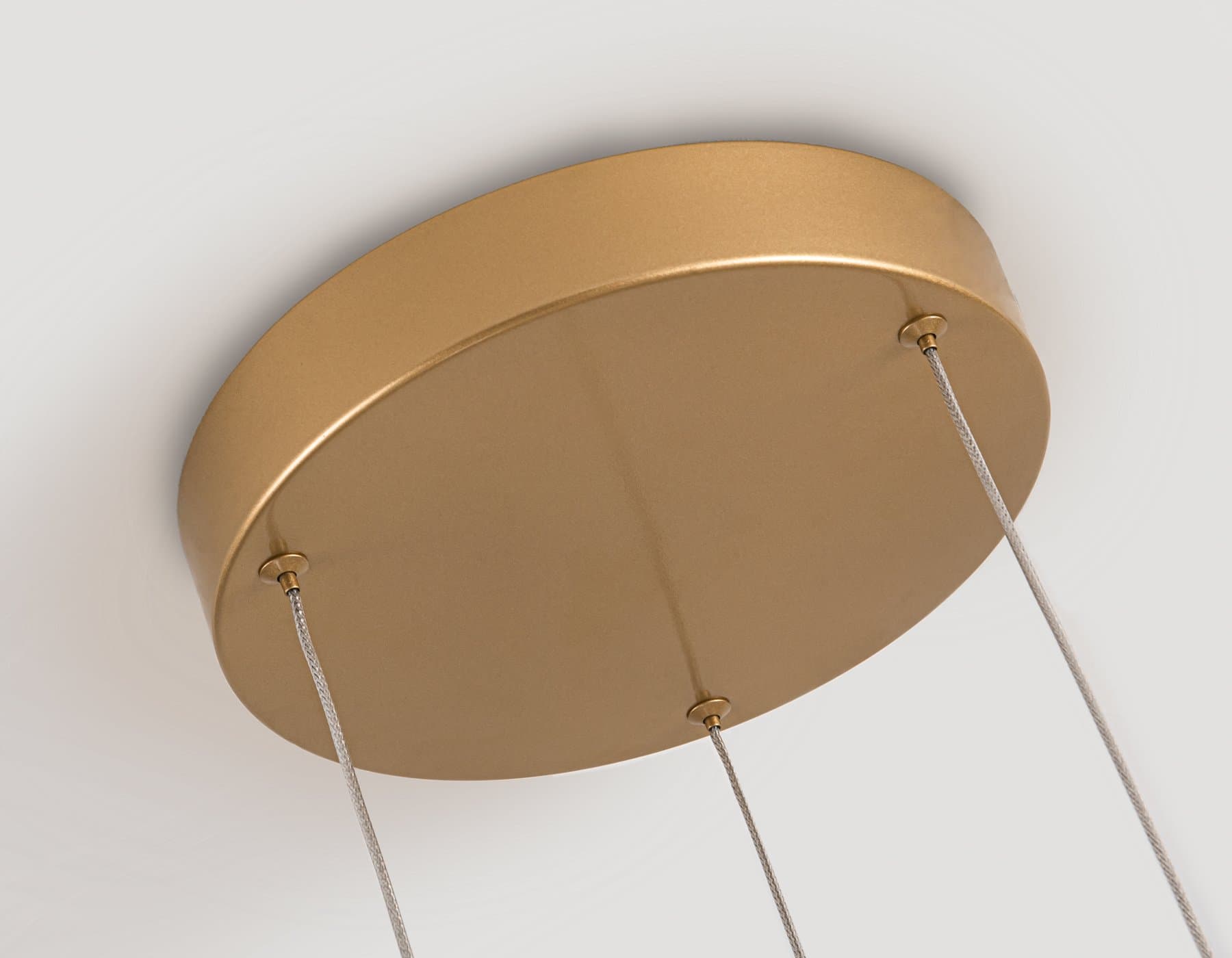 Ambrella Светильник подвесной светодиодный FL5537/3+9 GD золото 90W 3000K/4200K/6400K D800/600/400*1300 (без ПДУ) — миниатюра 7