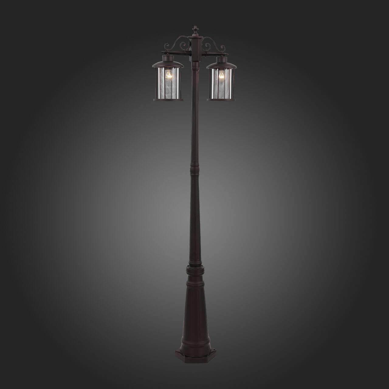 ST LUCE SL080.425.02 Светильник уличный наземный Темный кофе/Прозрачный, Темный кофе E27 2*100W — миниатюра 2