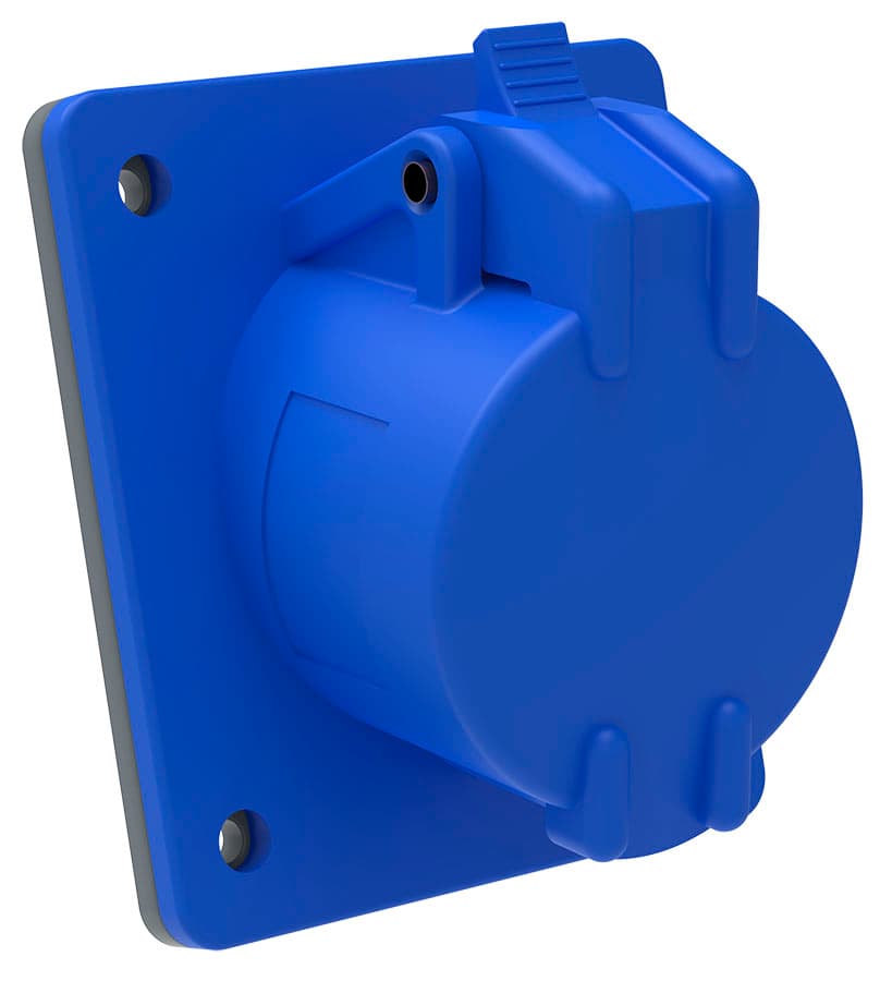 IEK Розетка встраиваемая ССИ-413 16А-6ч/200-250В 2Р+PЕ IP44 MAGNUM — миниатюра 1