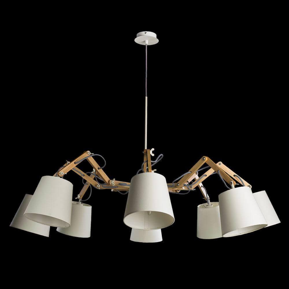 Arte Lamp Pinocchio Белая Люстра 40W E14 A5700LM-8WH — миниатюра 6