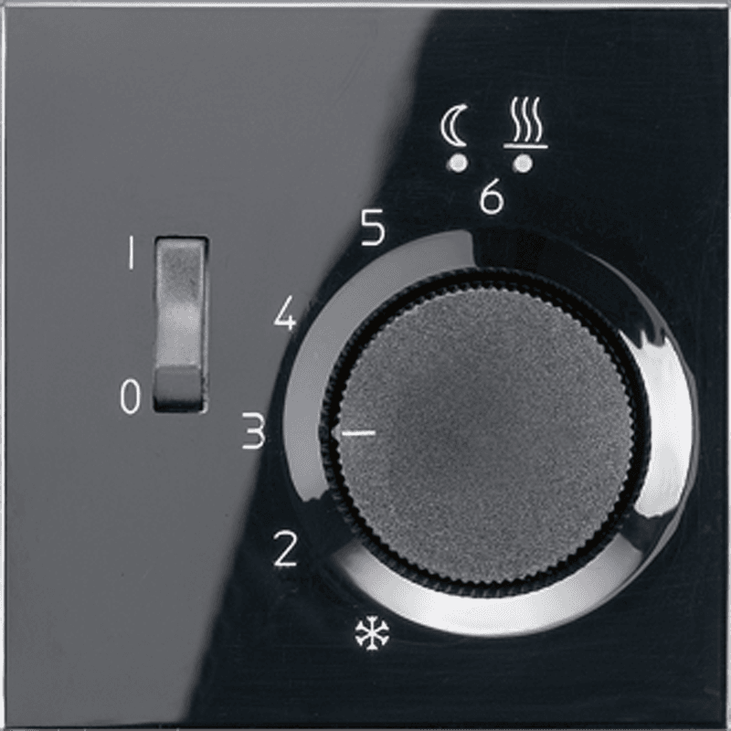 JUNG LS 990 Черный Регулятор теплого пола, 10(4)А FTRLS231SW — миниатюра 2