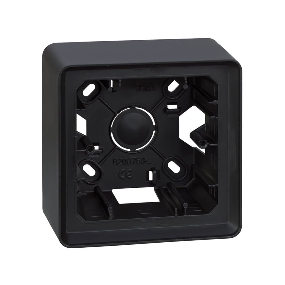 Simon 82 Detail Графит Коробка наружной установки 1-ая 8200750-038