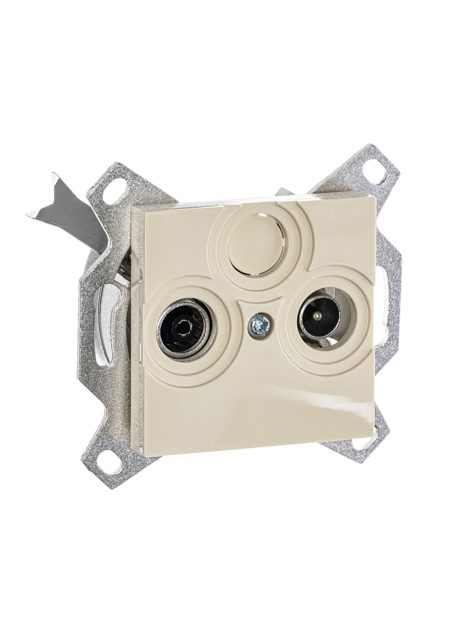 ABB EPJ Levit слоновая кость Розетка TV-R, оконечная 2CHH083503A6017 — миниатюра 3