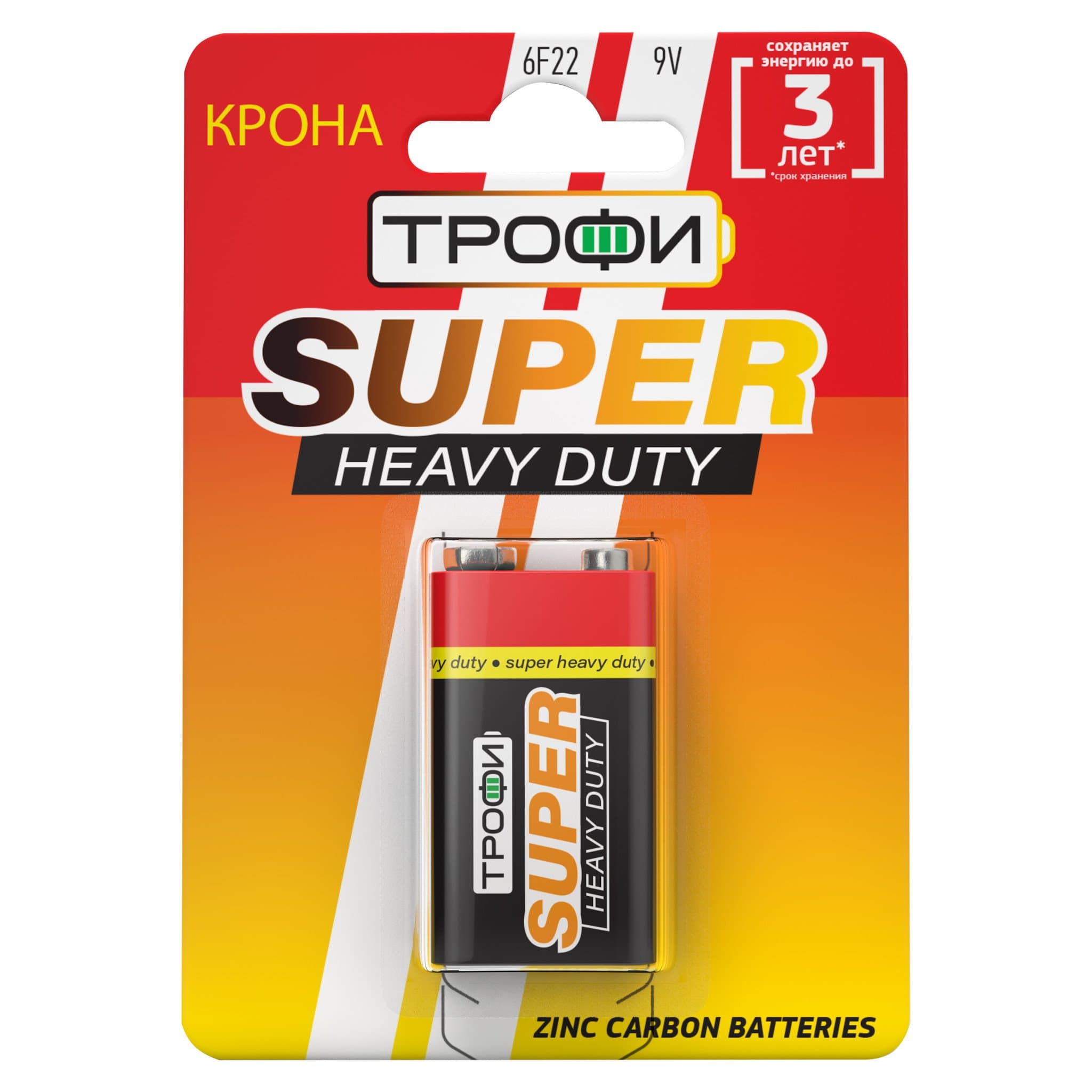 ЭРА Элемент питания  Трофи 6F22-1BL Б0023144