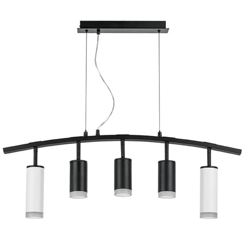 Lightstar LR7358623730 Люстра RULLO 5х50W GU10 ЧЕРНЫЙ/БЕЛЫЙ (571735+214437-3+214486-2+202430-5), шт