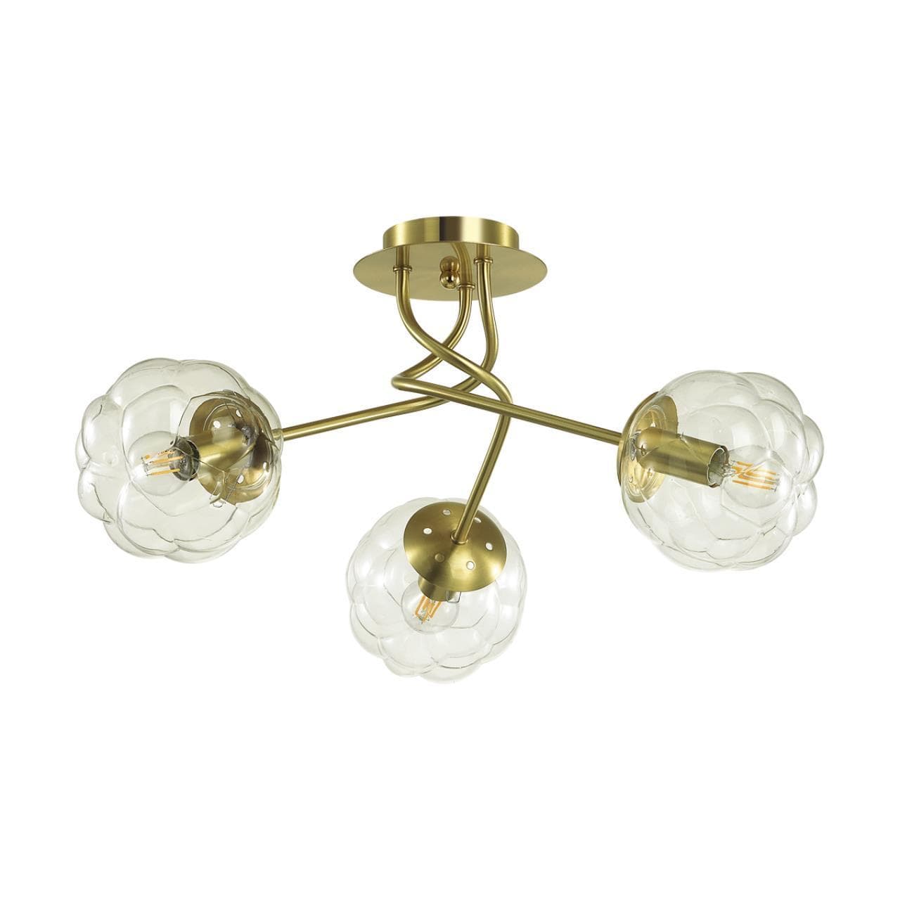 Lumion 4556/3C MODERNI LN21 золотой Люстра потолочная E14 3*40W 220V BREANA — миниатюра 1