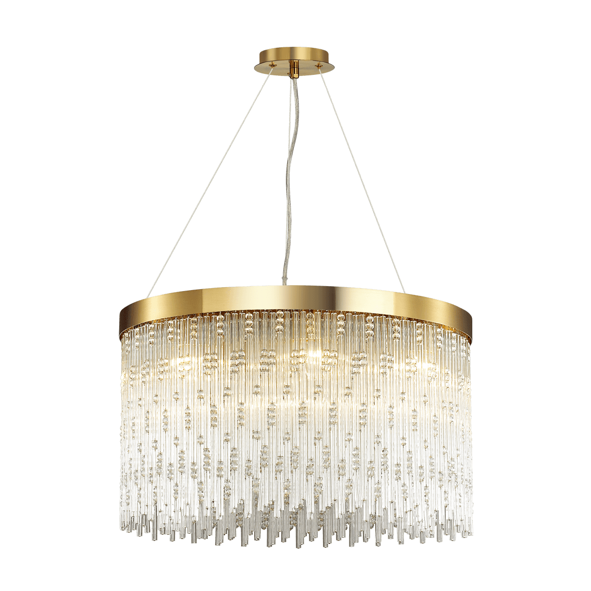 Odeon Light 4848/8 HALL ODL21 343 золото/стекло Люстра E14 8*40W REFANO — миниатюра 2