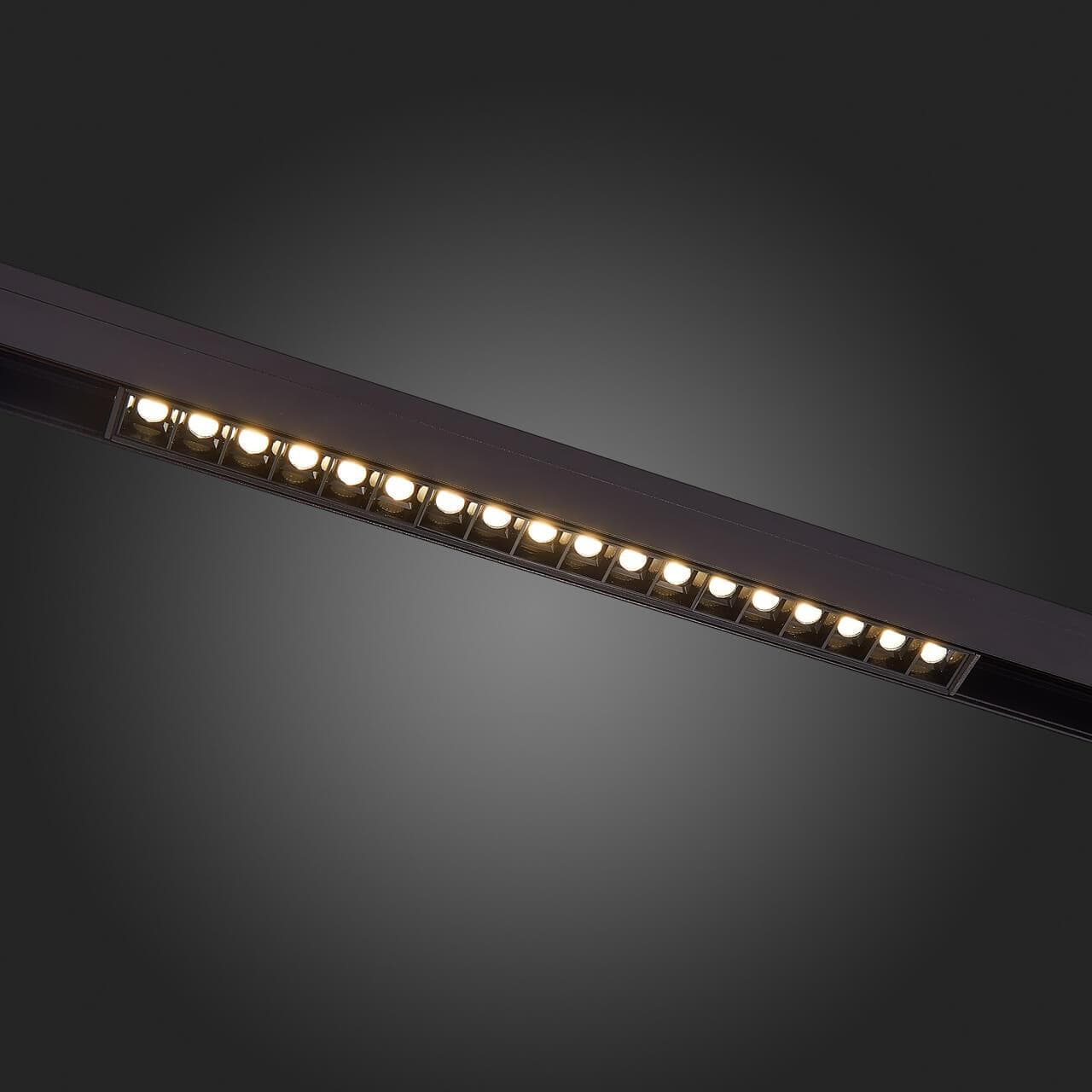 ST Luce ST361.446.18 Магнитный трековый светильник Черный LED 1*18W 4000K 1 407Lm Ra>80 36° IP20 L331xW22xH44 48V — миниатюра 2