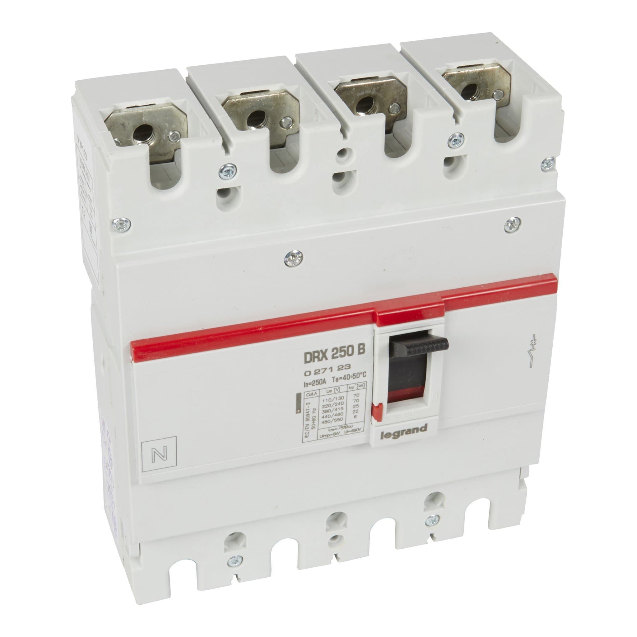 Legrand DRX250 термомагнитный 250A 4П 25KA 027123
