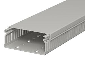 OBO Bettermann Кабель-канал перфорированный распределительный LK4 40x100x2000 мм (перфокороб) ПВХ, серый RAL7030 6178018 — миниатюра 2