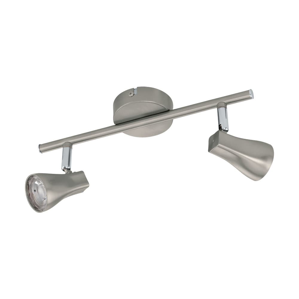 Eglo 97823 Светодиодный спот TIBERIO, 2х3W (LED), L300, B80, 2х400lm, сталь, пластик, никель матовый