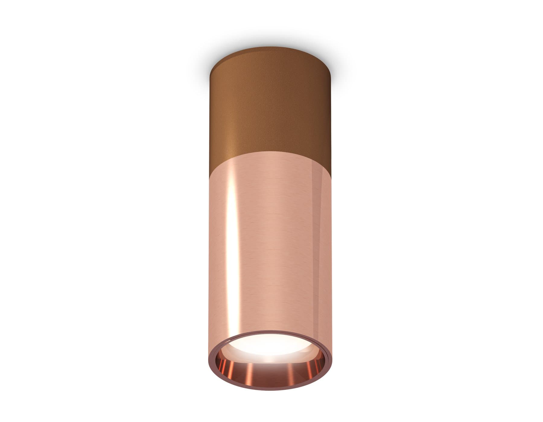 Ambrella Комплект накладного светильника XS6326060 PPG/SCF золото розовое полированное/кофе песок MR16 GU5.3 (C6304, C6326, A2010, N6114) — миниатюра 1